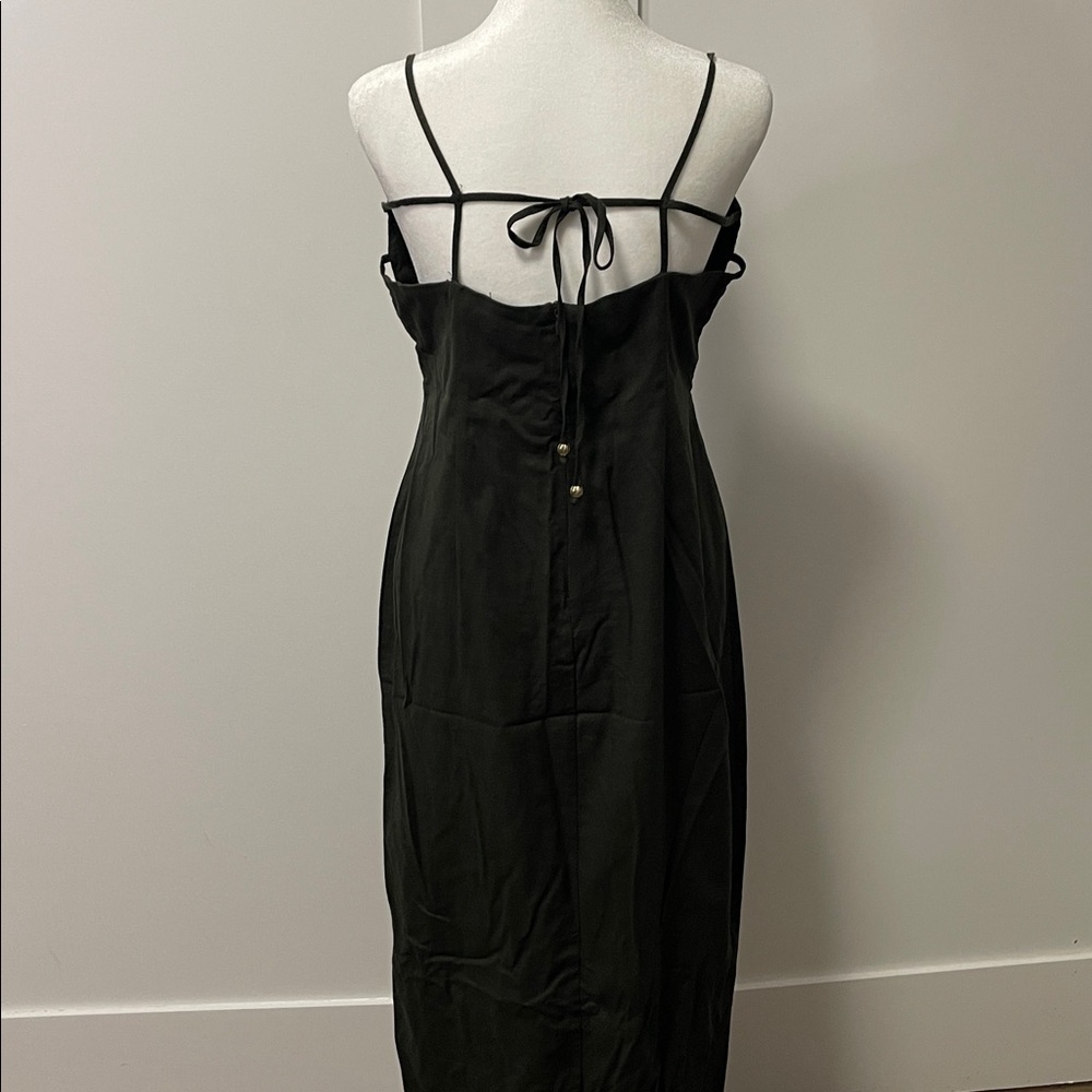 Zara Linen Blend Midi Dress - Picture 4 of 9